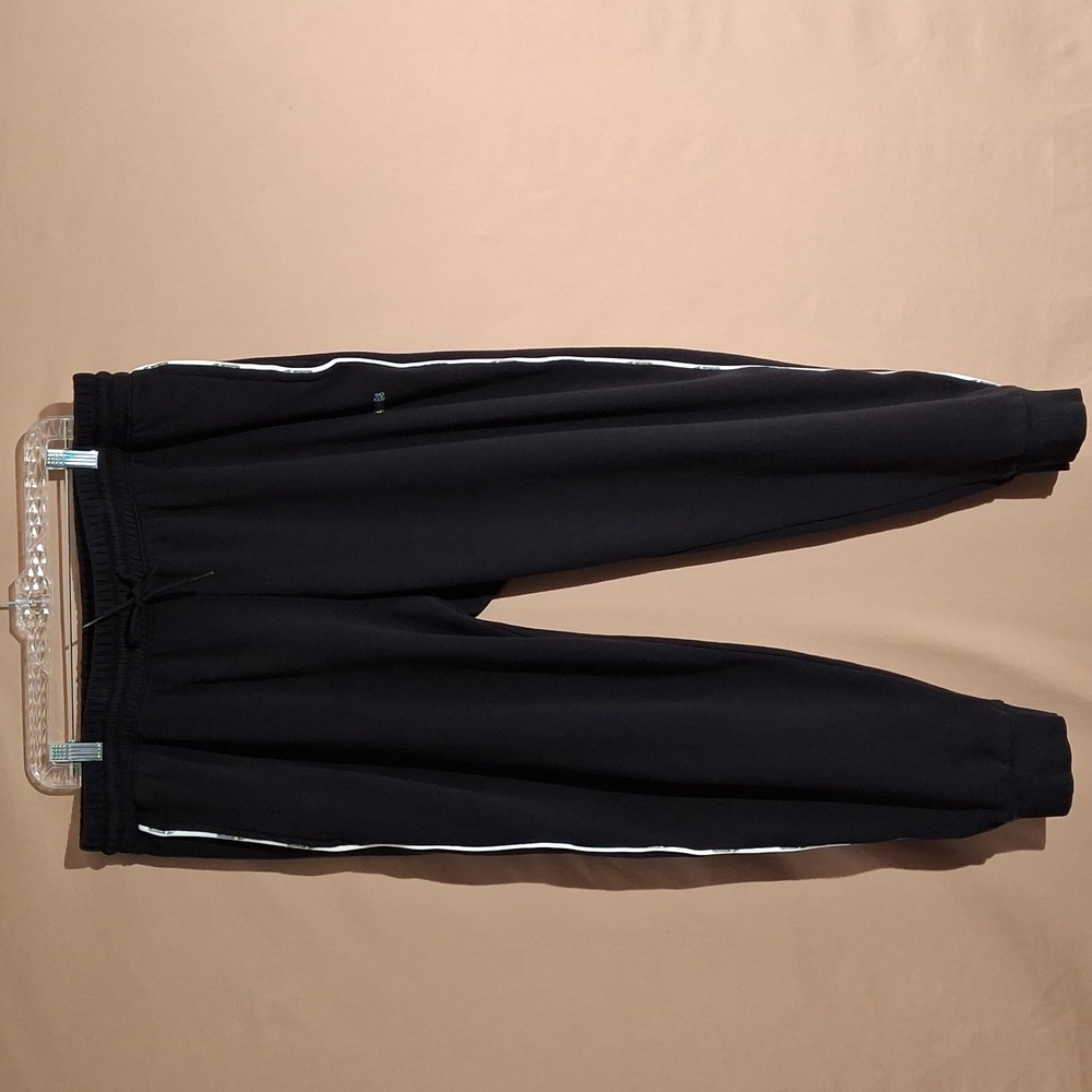 Womens Reebok Black w/White Stripe Jogger Pants 1X/16W